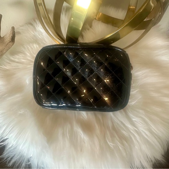Harrods Black Quilted Makeup Bag New Without Tags - Picture 2 of 6
